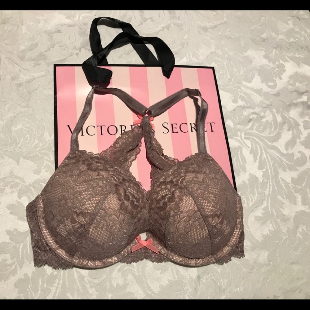 Victoria’s Secret lace racer back push up bra 34D